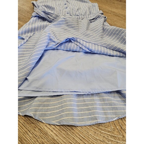 Express Women's Blue/White Striped Sleeveless Mini Dress Size 0 - Picture 7 of 7